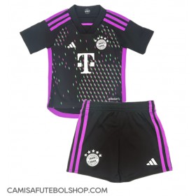 Camisa de time de futebol Bayern Munich Jamal Musiala #42 Replicas 2º Equipamento Infantil 2023-24 Manga Curta (+ Calças curtas)
